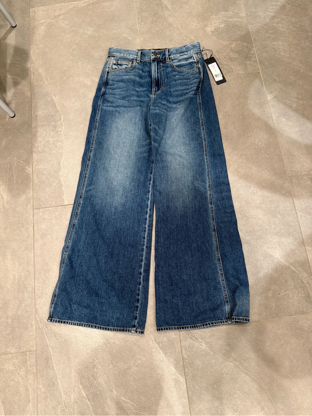 Veronica Beard NEW with tag! Kasey High Waist Wide Leg Jeans size 26 retail $398 - Picture 4 of 9